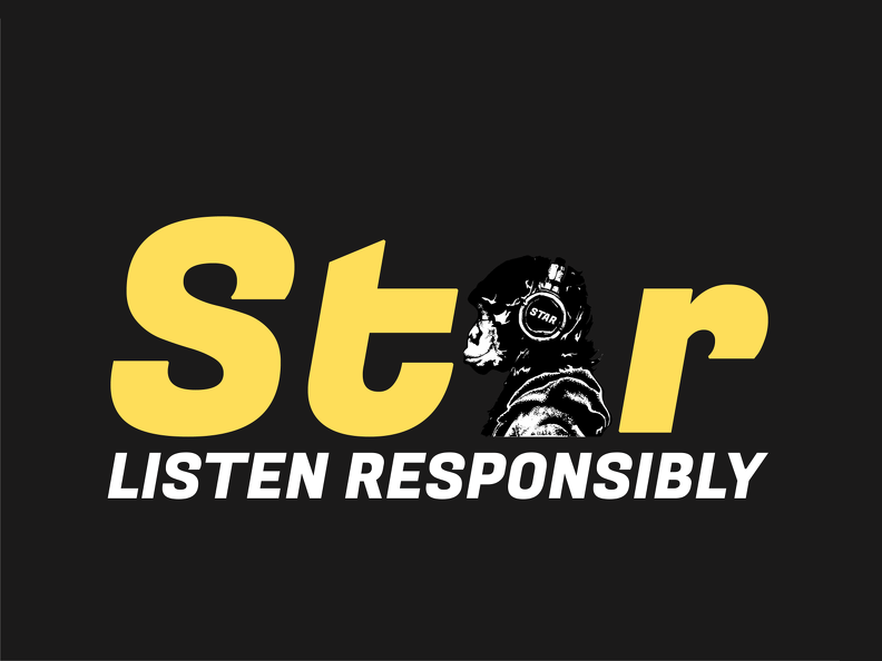 star listen responsibly yellow black logo 2